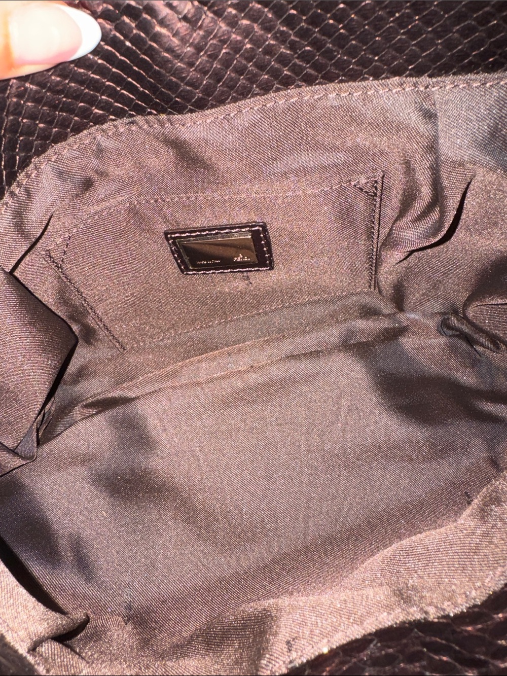 Fendi Bolso Python Metallic Bag - Picture 5 of 10